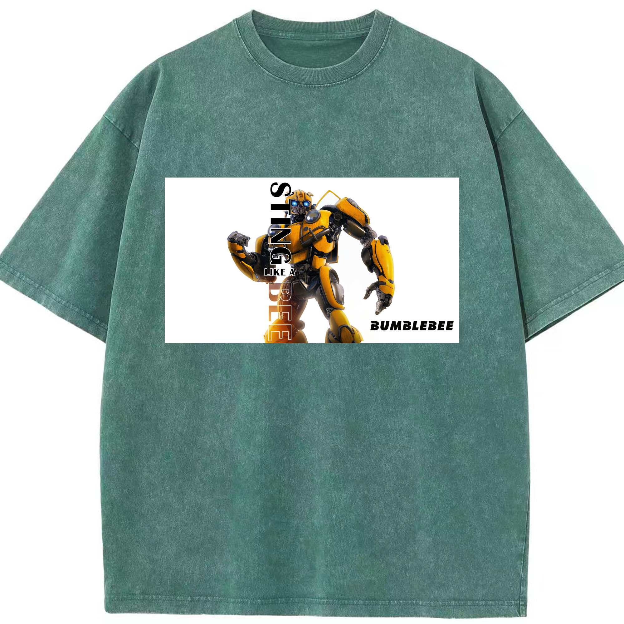 （画像用）  綿100% ヴィンテージ風 半袖Tシャツ（フロントプリント）